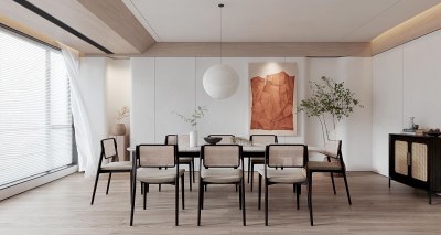 现代家居餐厅3D模型下载